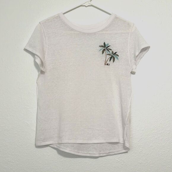 We The Free Top Knit Palm Tree Womens Small Beachy Light Coastal Vacation Resort - Picture 1 of 9
